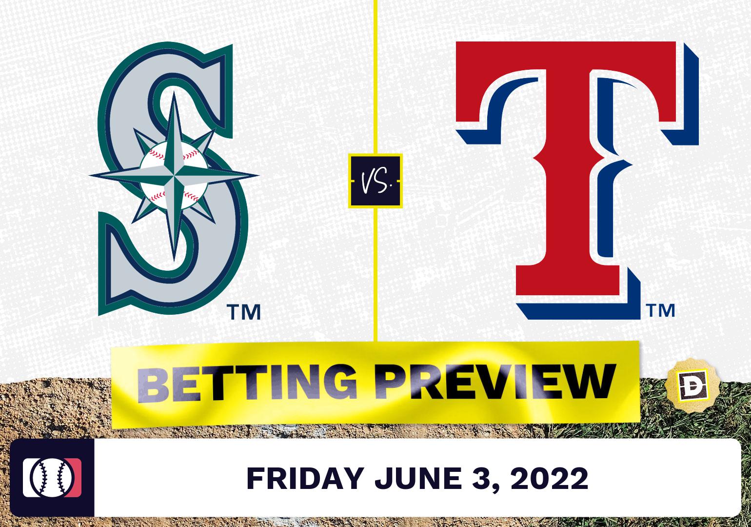Mariners vs. Rangers Prediction and Odds - Jun 3, 2022