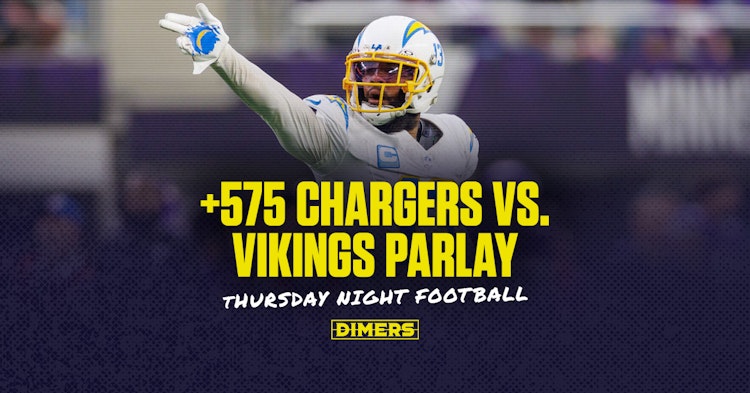 NFL parlay picks for Thursday Night Football betting between Vikings and Chargers.