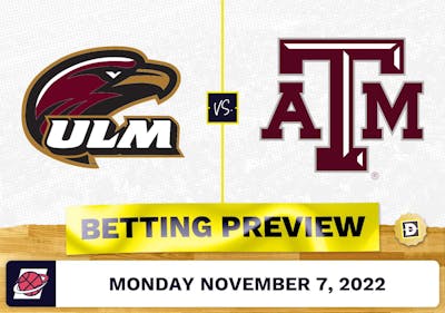 Louisiana-Monroe vs. Texas A&M CBB Prediction and Odds - Nov 7, 2022