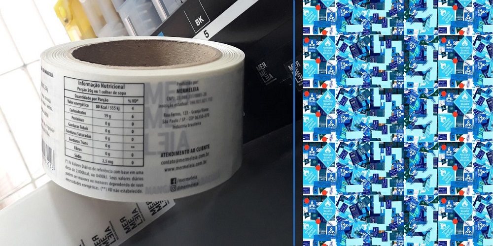 Etiquetas Personalizadas em bopp Transparente