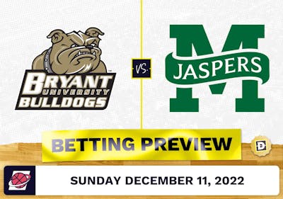 Bryant University vs. Manhattan CBB Prediction and Odds - Dec 11, 2022