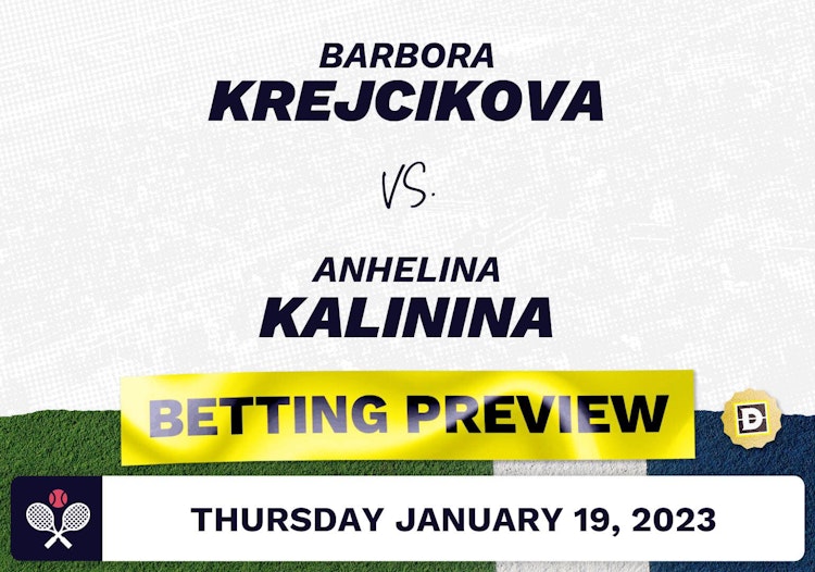 Barbora Krejcikova vs. Anhelina Kalinina Predictions - Jan 19, 2023