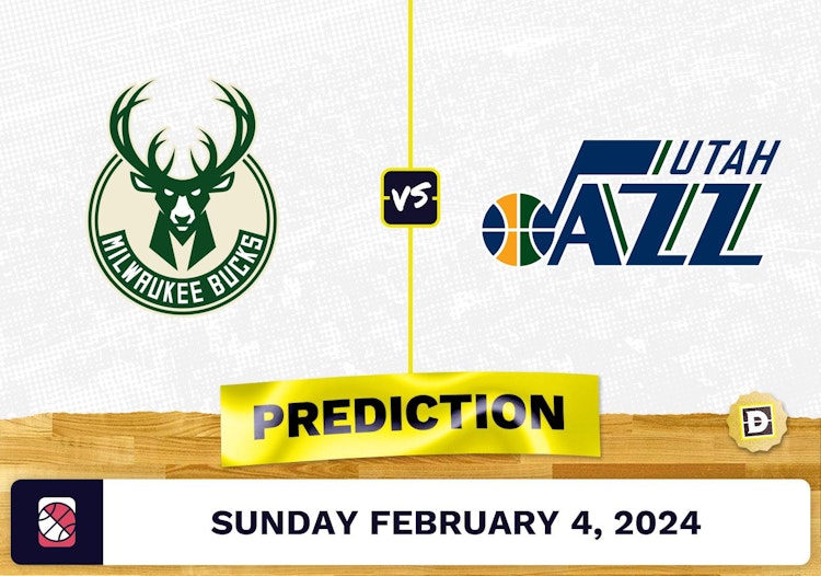 Milwaukee Bucks vs. Utah Jazz Prediction, Odds, NBA Picks [2/4/2024]