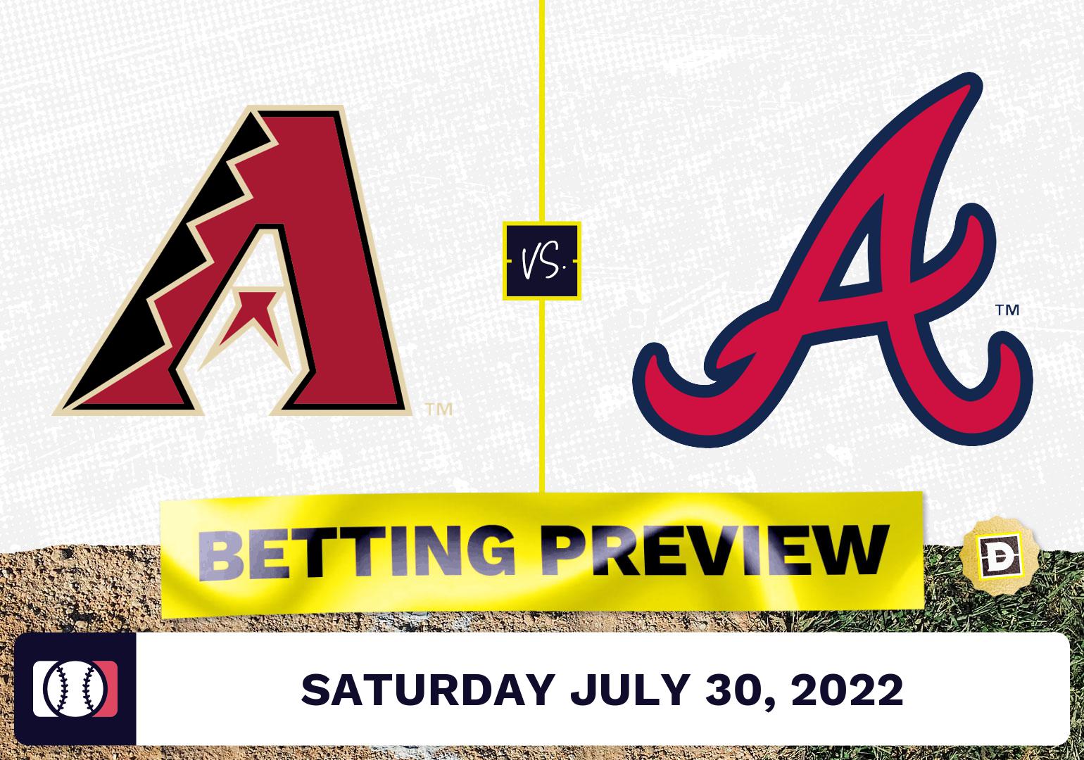 Diamondbacks vs. Braves Prediction and Odds - Jul 30, 2022
