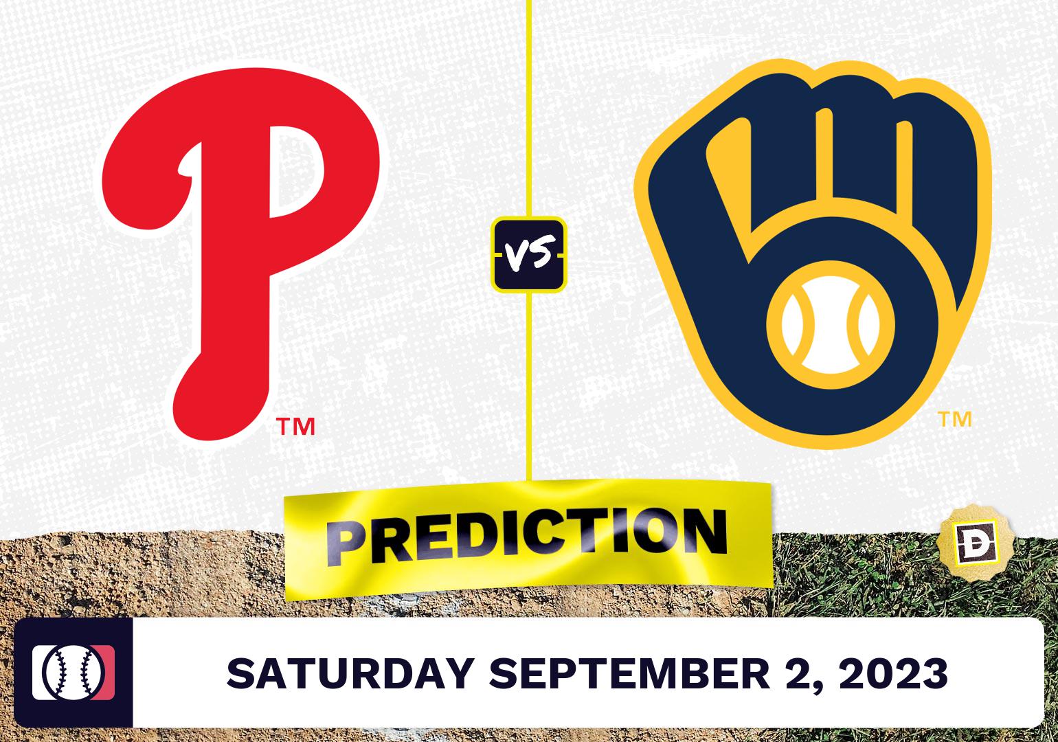Phillies vs. Brewers Prediction for MLB Saturday [9/2/2023]