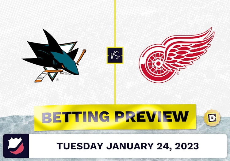 Sharks vs. Red Wings Prediction and Odds - Jan 24, 2023