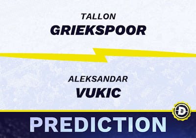 Tallon Griekspoor vs. Aleksandar Vukic Prediction, Odds, Picks for ATP Libema Open 2024