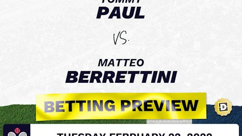 Tommy Paul vs. Matteo Berrettini Predictions - Feb 22, 2022