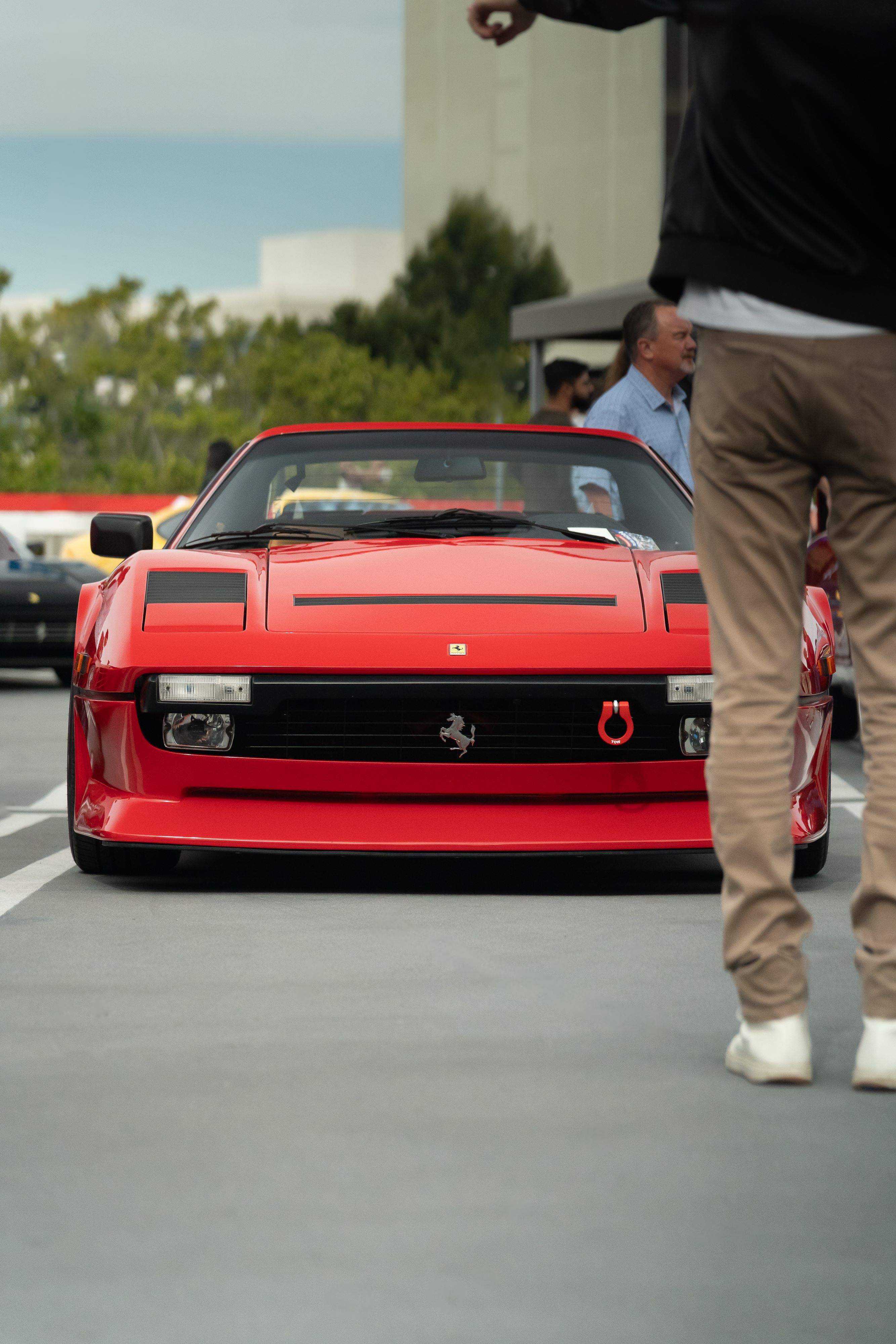 Customized Ferrari at the Petersen Museum during a Ferrari meetup.