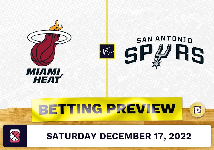 Heat vs. Spurs Prediction and Odds - Dec 17, 2022