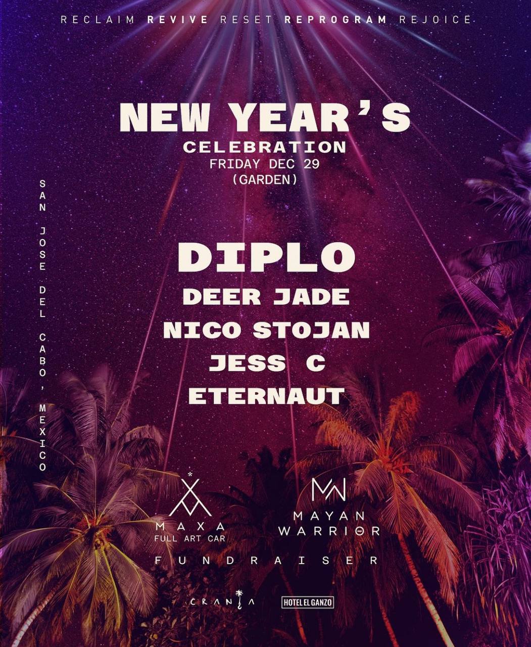 [cabo party] Diplo, Mayan Warrior NYE WEEKEND 2024 Los Cabos