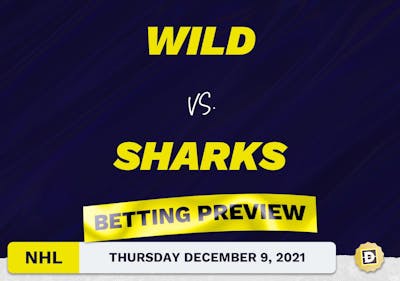 Wild vs. Sharks Predictions and Odds - Dec 9, 2021