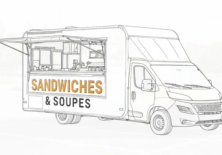 Lettres adhésives découpées pour véhicule professionnel