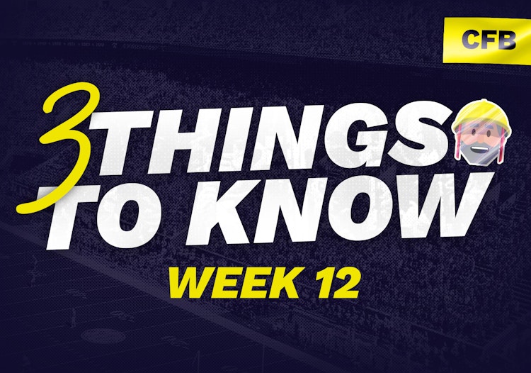 College Football Betting: Three Things To Know Heading Into Week 12 of the 2022 Season