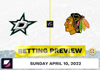 Stars vs. Blackhawks Prediction and Odds - Apr 10, 2022