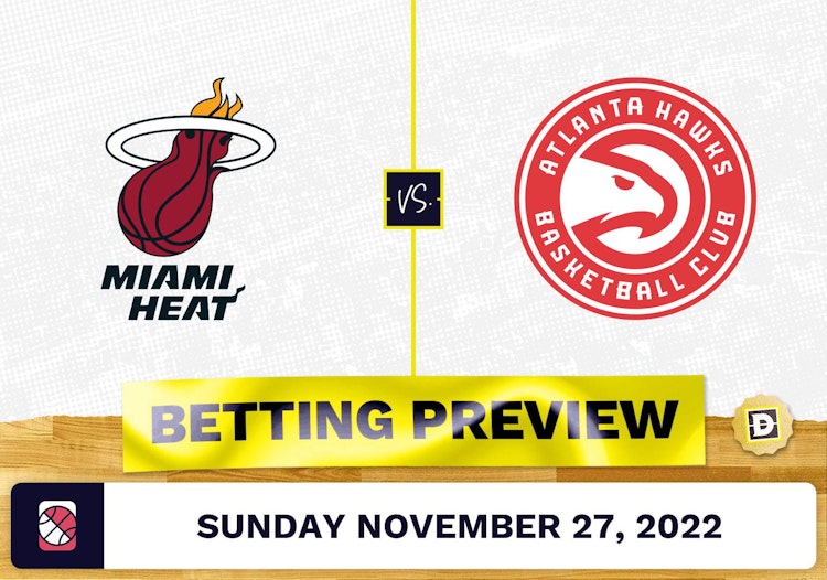 Heat vs. Hawks Prediction and Odds - Nov 27, 2022
