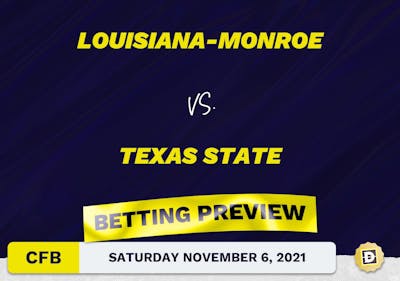 Louisiana-Monroe vs. Texas State CFB Predictions and Odds - Nov 6, 2021