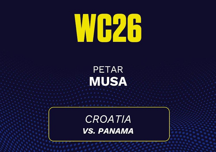 Petar Musa projected stats for Wednesday, June 24, 2026.