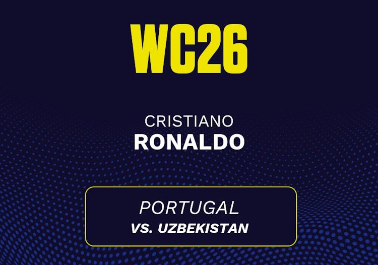 Cristiano Ronaldo projected stats for Wednesday, June 24, 2026.