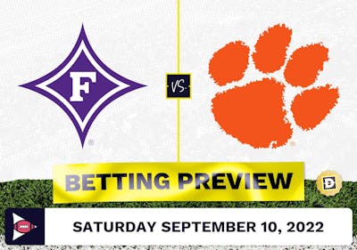 Furman vs. Clemson CFB Prediction and Odds - Sep 10, 2022