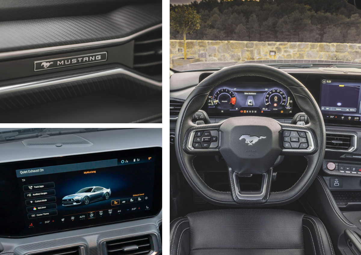 Das Interieur des Ford Mustang