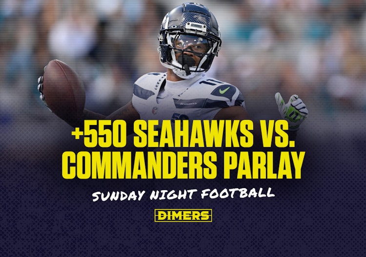 NFL Parlay bet for Week 9 Sunday Night Football featuring the Seahawks and Commanders.