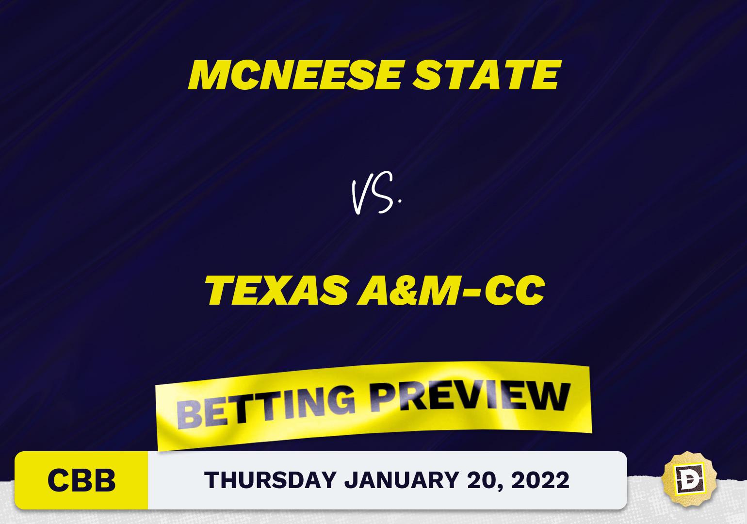 McNeese State vs. Texas A&M-CC CBB Predictions and Odds - Jan 20, 2022