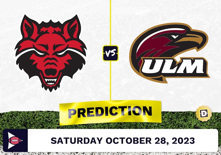 Arkansas State vs. Louisiana-Monroe CFB Prediction and Odds - October 28, 2023