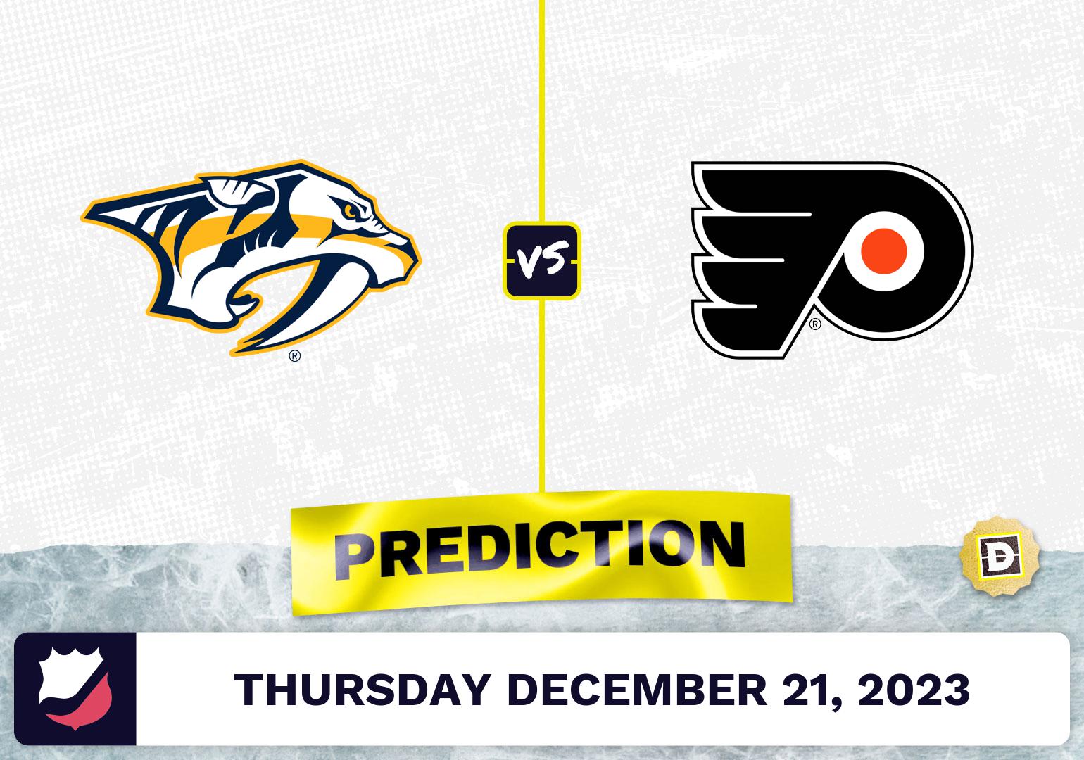 Nashville Predators vs. Philadelphia Flyers Prediction, Odds, NHL Picks  [12/21/2023]