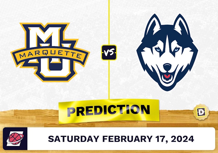 Marquette vs. Connecticut Prediction, Odds, College Basketball Picks [2/17/2024]