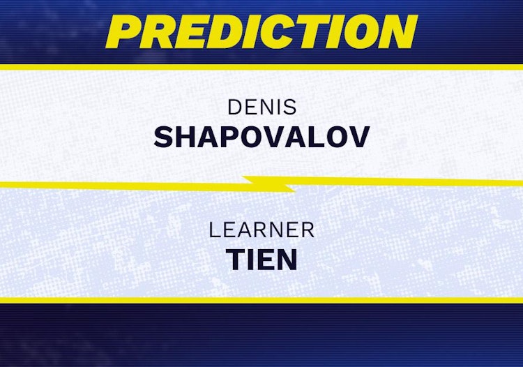 Denis Shapovalov vs Learner Tien Tennis Prediction.