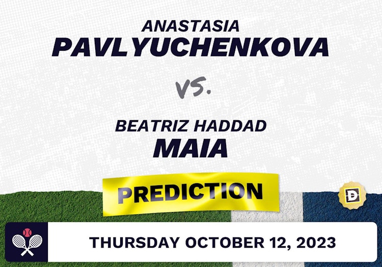 Anastasia Pavlyuchenkova vs. Beatriz Haddad Maia Prediction - WTA Hong Kong 2023