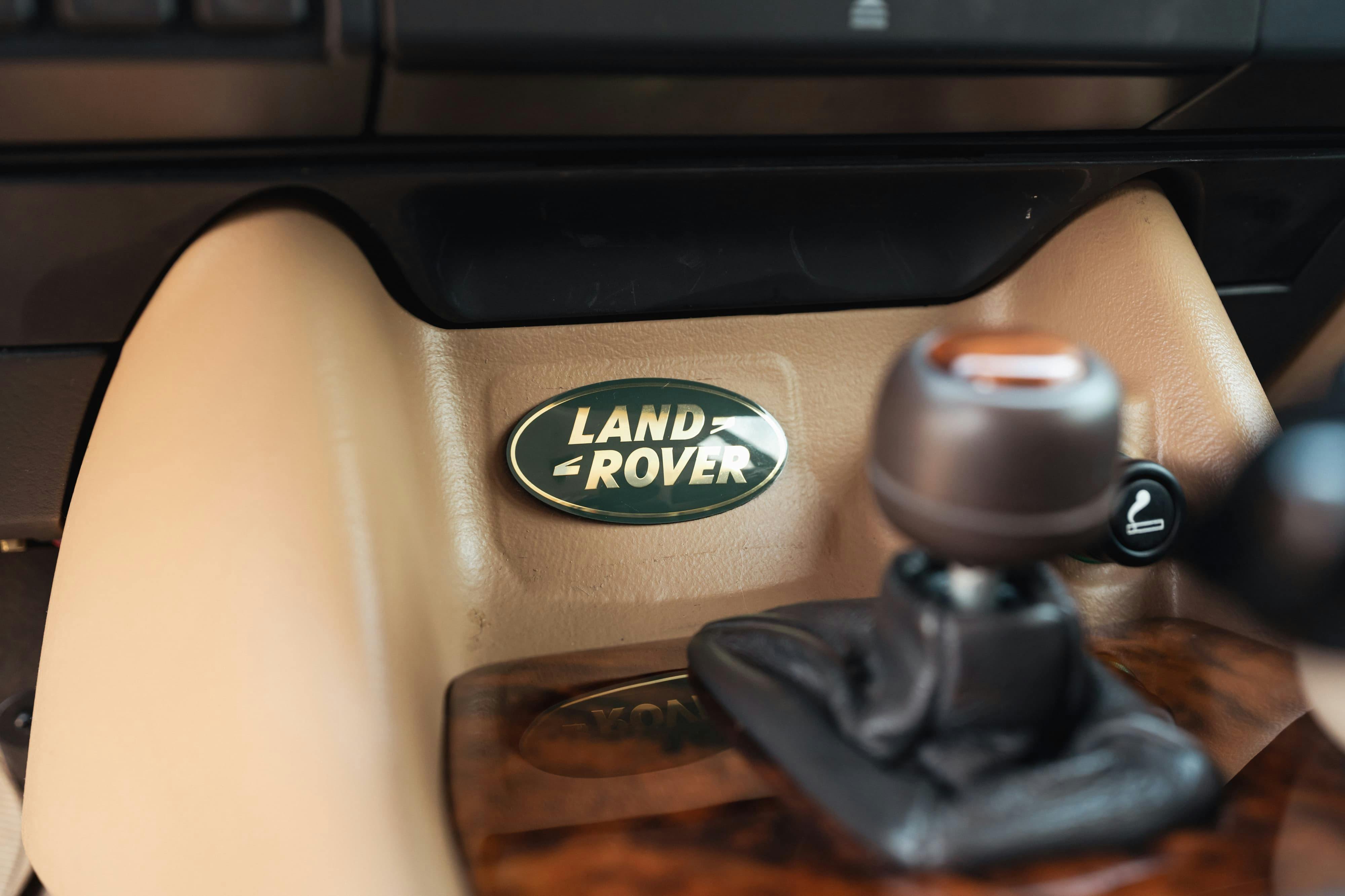Interior of a 1995 White Land Rover Range Rover County Long Wheel Base in Austin, TX.