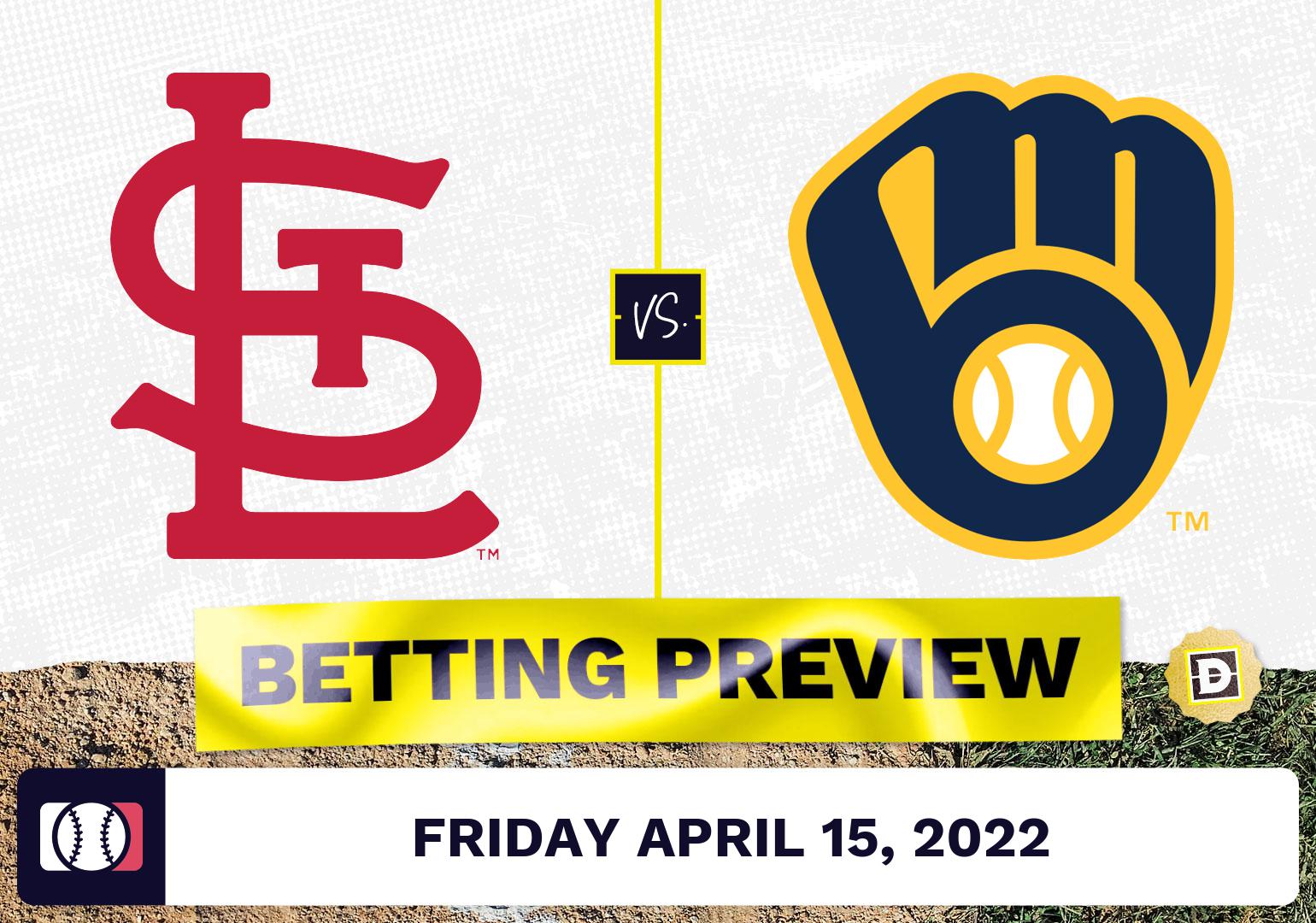 Cardinals vs. Brewers Prediction and Odds - Apr 15, 2022