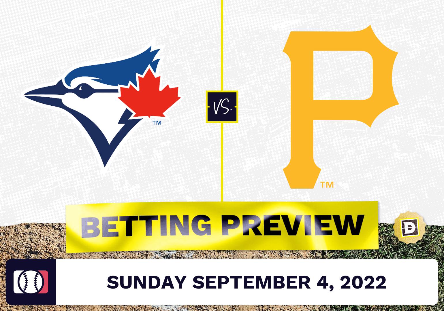 Blue Jays vs. Pirates Prediction and Odds - Sep 4, 2022
