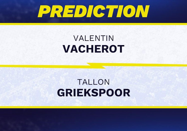 Valentin Vacherot vs Tallon Griekspoor Tennis Prediction.