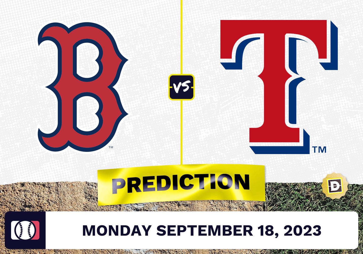 Red Sox vs. Rangers Prediction for MLB Monday [9/18/2023]