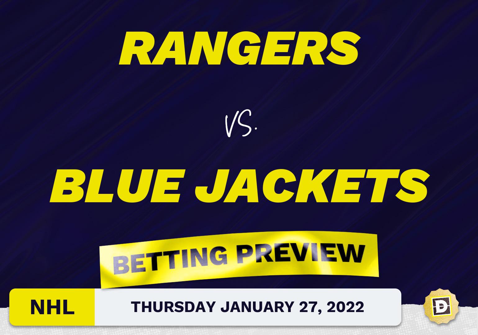 Rangers vs. Blue Jackets Predictions and Odds - Jan 27, 2022