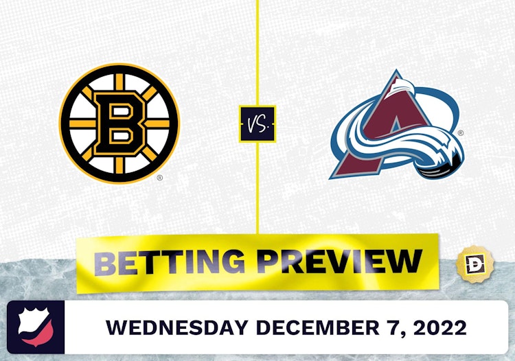 Bruins vs. Avalanche Prediction and Odds - Dec 7, 2022