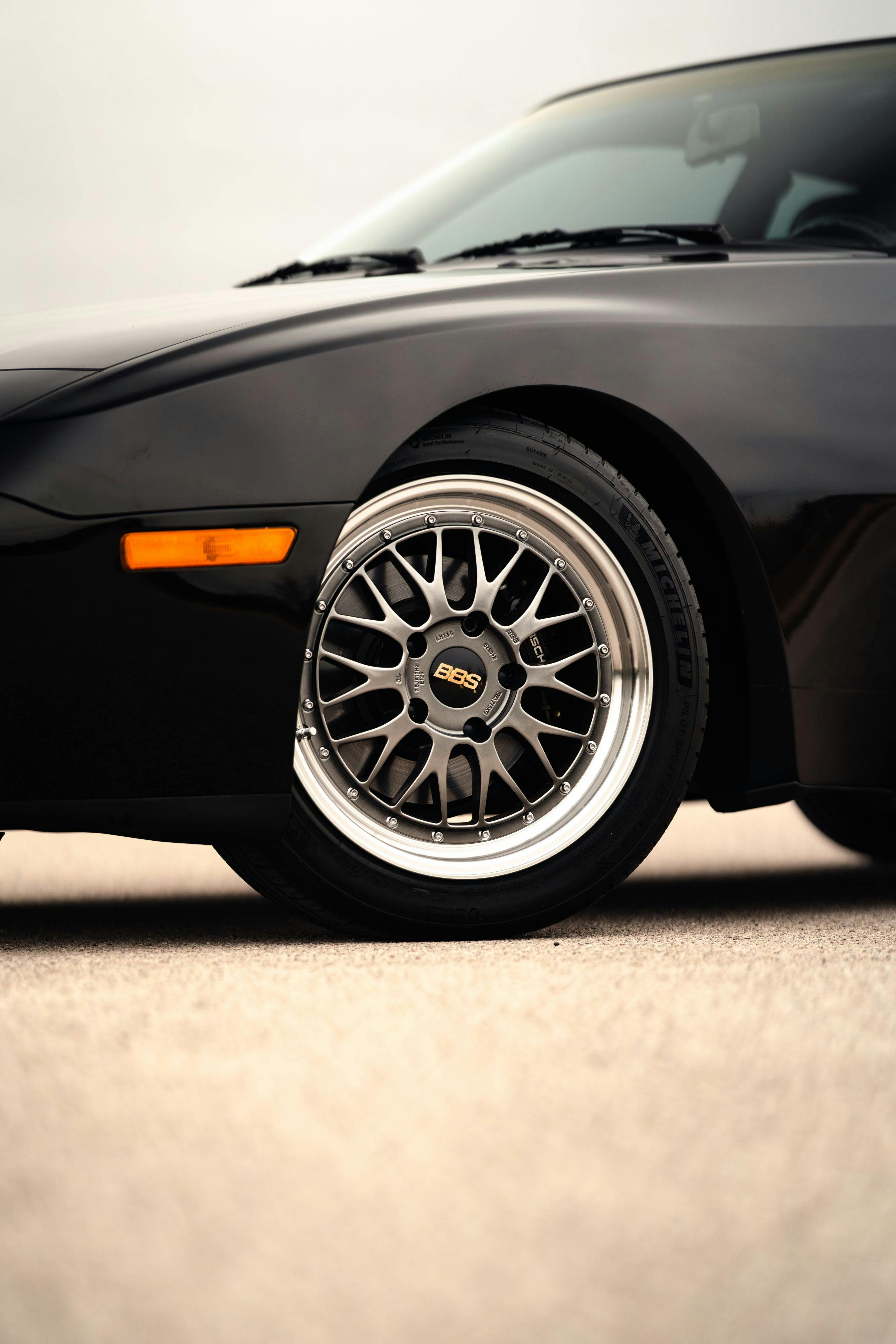 1986 Porsche 944 Turbo in Black on Black with BBS wheels in Lakeway, TX.