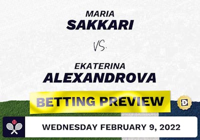 Maria Sakkari vs. Ekaterina Alexandrova Predictions - Feb 9, 2022