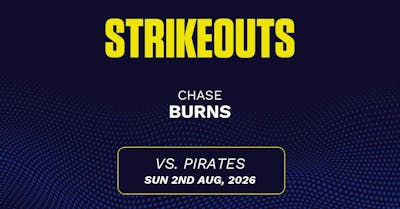 Chase Burns projections August 2: Strikeouts, outs, and earned runs vs. Pirates [2026]