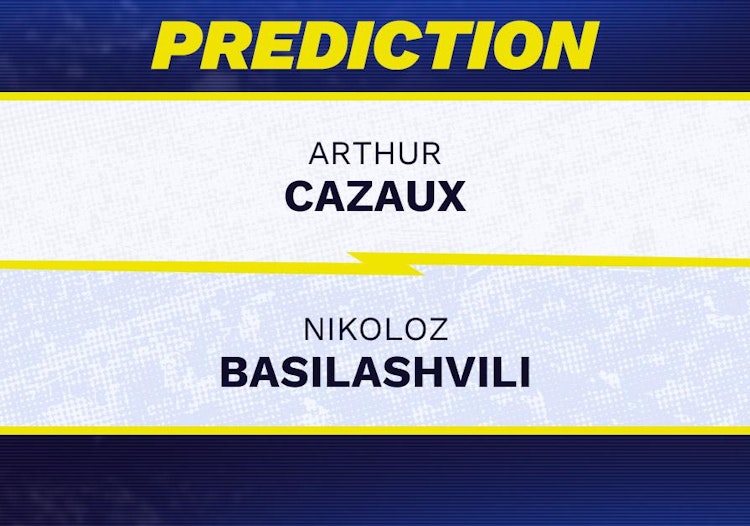 Arthur Cazaux vs Nikoloz Basilashvili Tennis Prediction.