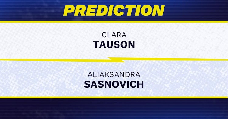 Clara Tauson vs Aliaksandra Sasnovich Tennis Prediction.
