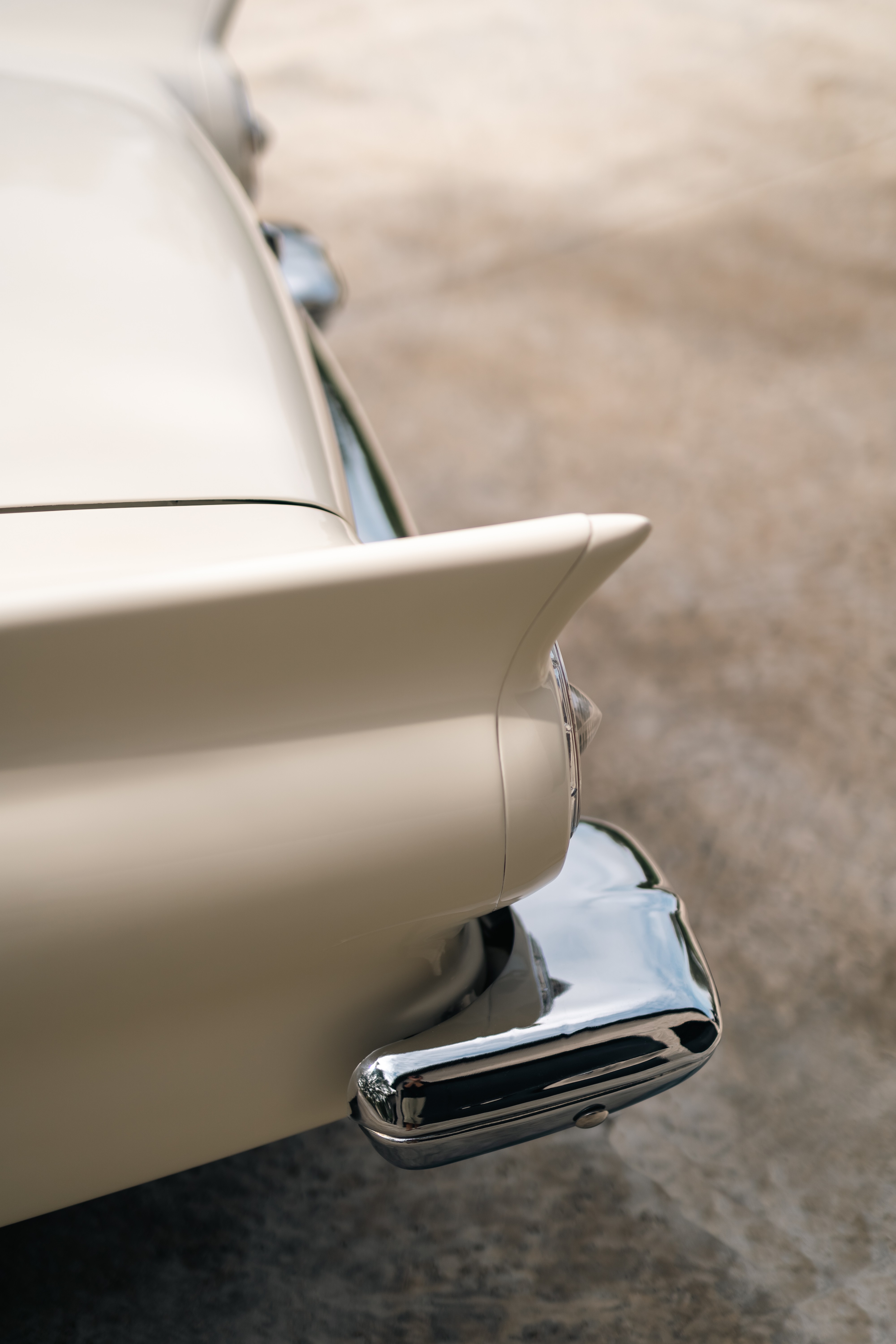 1957 Thunderbird in Colonial White shot in Austin, TX.