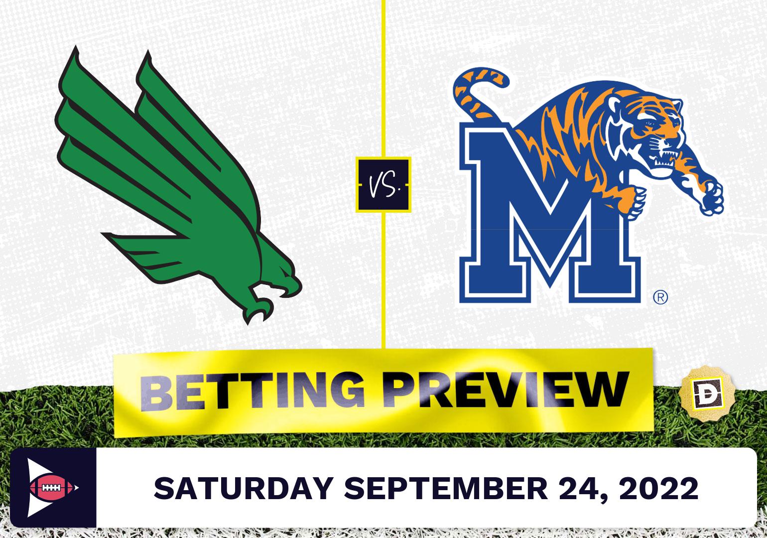 North Texas vs. Memphis CFB Prediction and Odds - Sep 24, 2022
