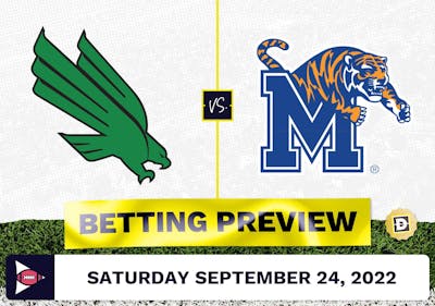 North Texas vs. Memphis CFB Prediction and Odds - Sep 24, 2022