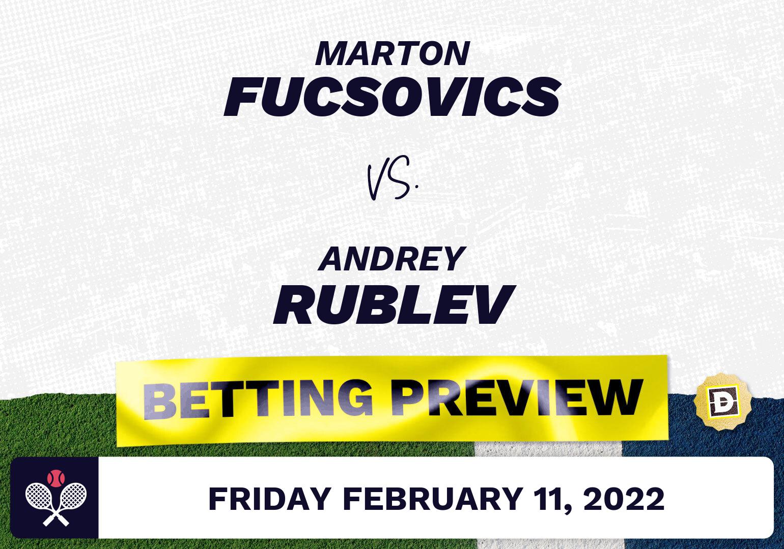 Marton Fucsovics vs. Andrey Rublev Predictions - Feb 11, 2022
