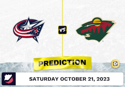 Blue Jackets vs. Wild Prediction and Odds - October 21, 2023