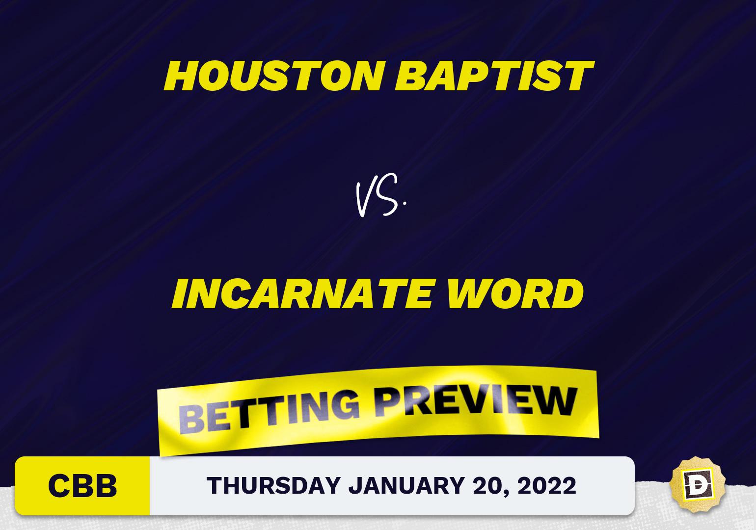 Houston Baptist vs. Incarnate Word CBB Predictions and Odds - Jan 20, 2022